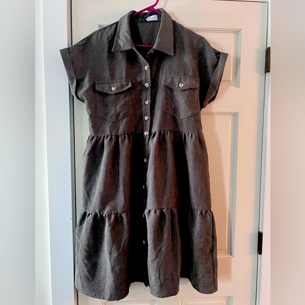 Piper and Scoot Corduroy Dress Size Large